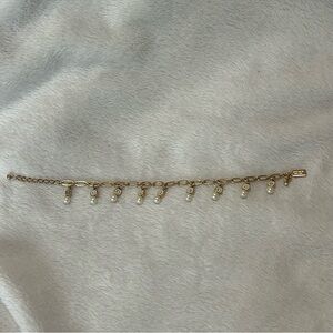 Kate Spade Gold Chain Bracelet with Pearls